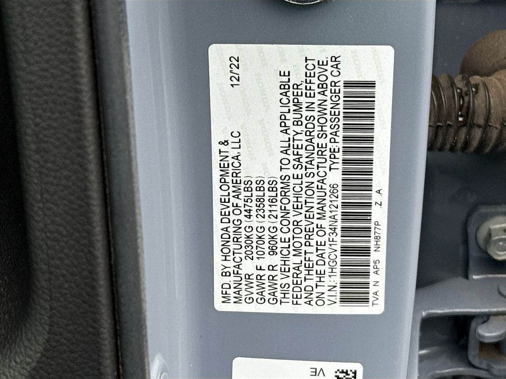 2022 Honda Accord Sport
