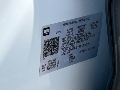 2026 Cadillac Escalade ESV Platinum Sport
