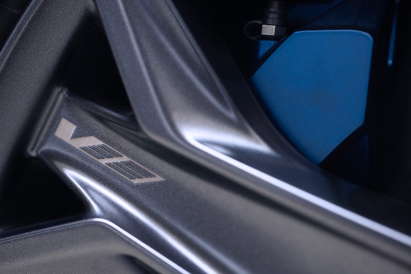 Close-up of the 2026 OPTIQ-V Brembo Performance Front Brakes | Jim Shorkey Cadillac in Gainesville GA