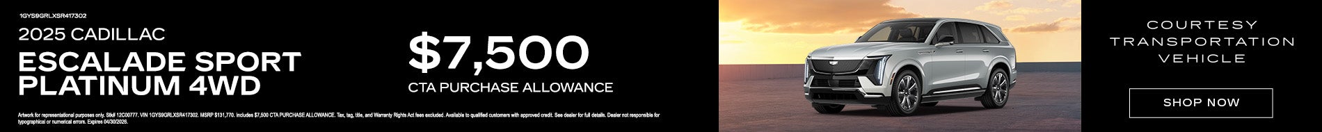 2025 Escalade Sport Platinum Desktop